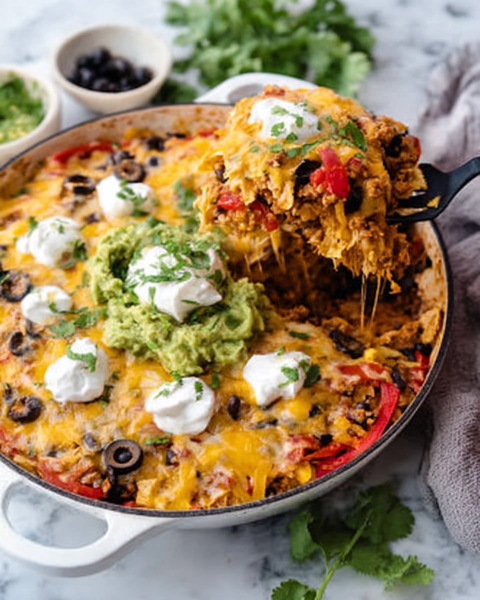 Easy Chicken Burrito Casserole Recipe