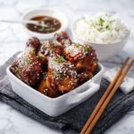 Honey Soy Chicken Drumsticks with Fragrant Coconut Rice Recipe