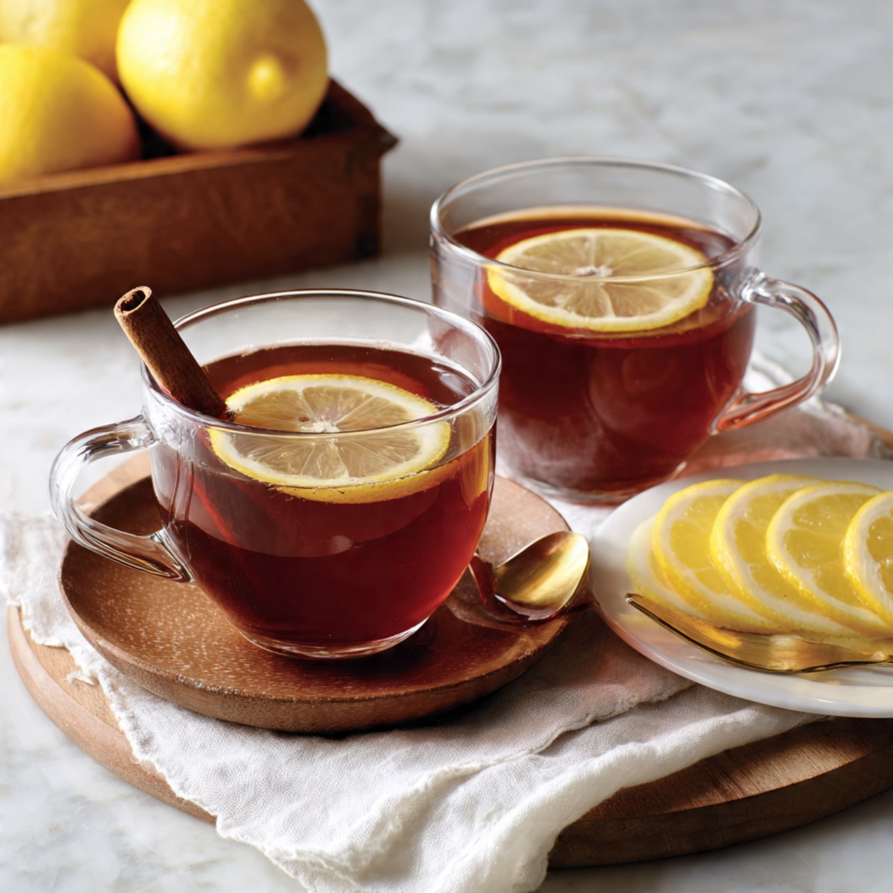 Tea Hot Toddy with Whiskey, Honey, and Lemon Recipe - Recipe Image
