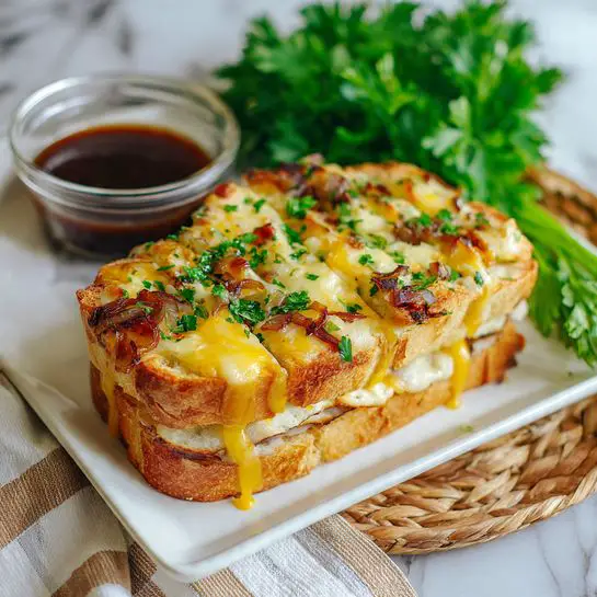 French Dip Pull Apart Bread Recipe - Recipe Image