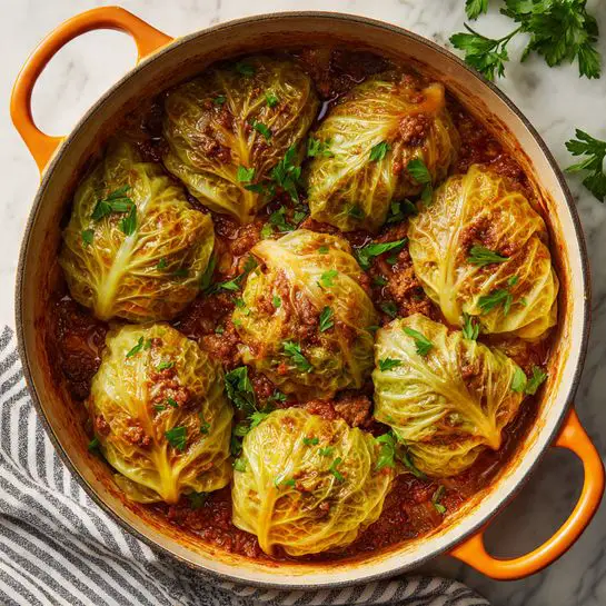 One-Pot Beef and Cabbage Rolls Recipe - Recipe Image