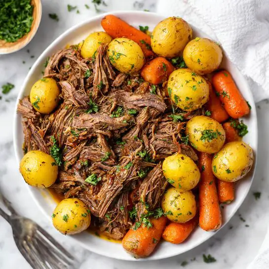 Easy Crock Pot Beef Roast Recipe - Recipe Image