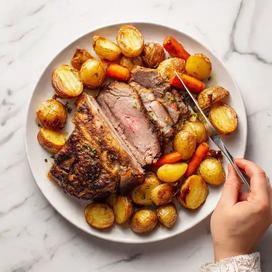 Air Fryer Pot Roast with Carrots and Potatoes Recipe - Recipe Image