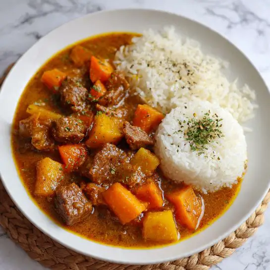 Beef Curry with Coconut Milk Recipe - Recipe Image