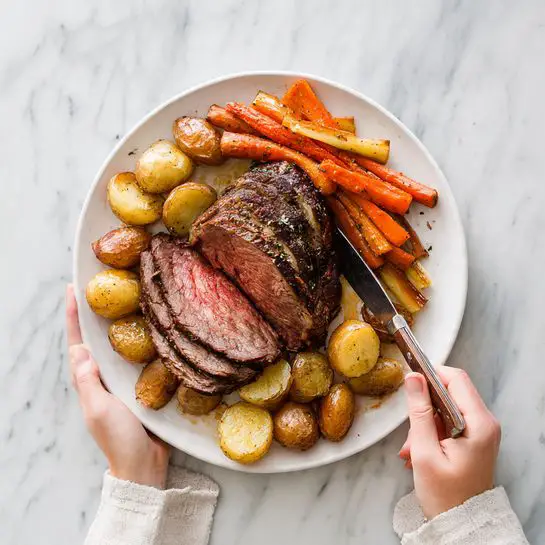 Air Fryer Pot Roast with Carrots and Potatoes Recipe