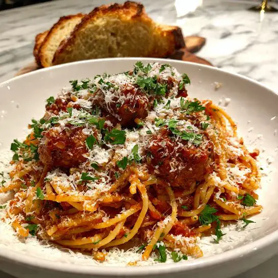 Crockpot Spaghetti and Meatballs Recipe - Recipe Image