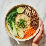 Asian Chicken Noodle Soup with Dumplings Recipe