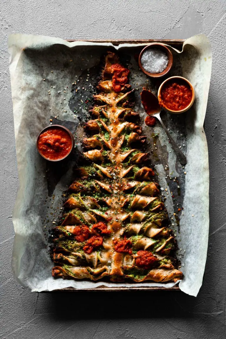 Festive Christmas Tree Pesto Bread Recipe