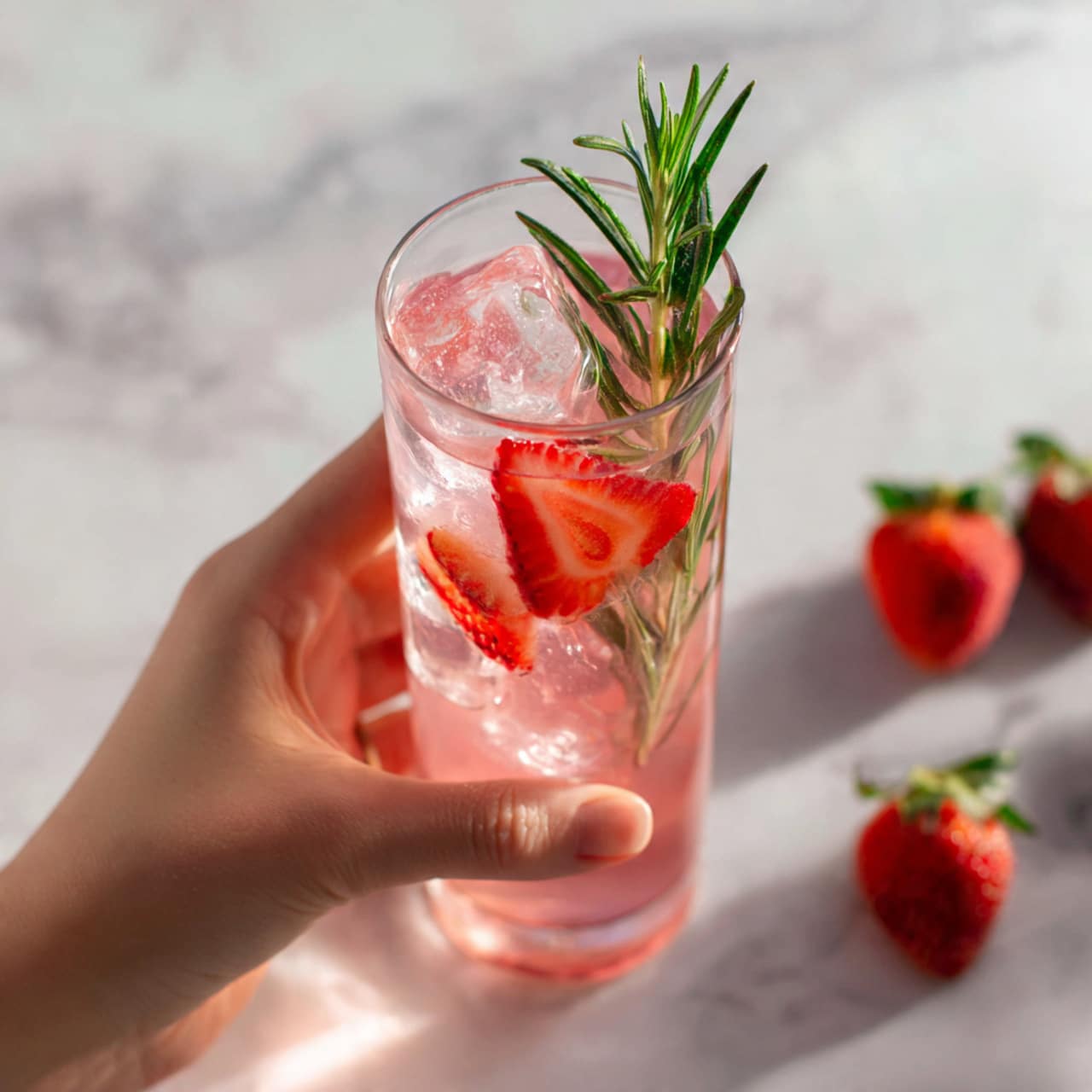 Sparkling Strawberry Sangria Mocktail Recipe