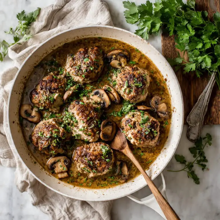 Creamy White Wine Chicken with Mushrooms Recipe