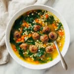Italian Wedding Soup with Meatballs and Vegetables Recipe