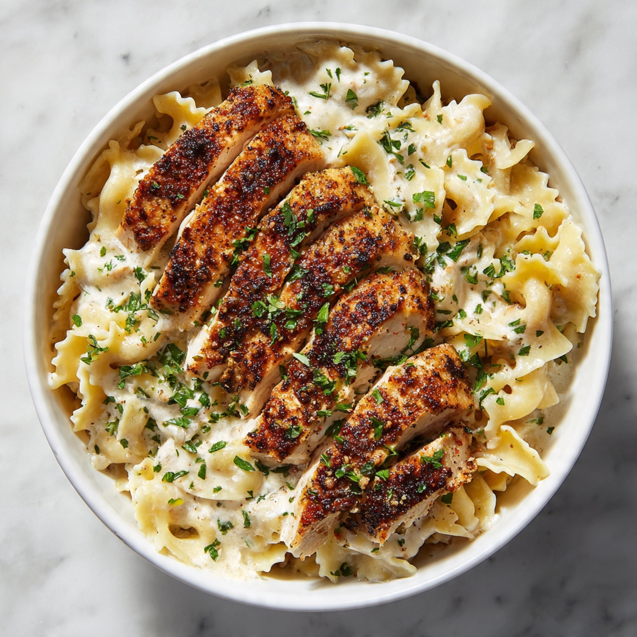 Protein-Packed Light Chicken Alfredo Recipe - Recipe Image