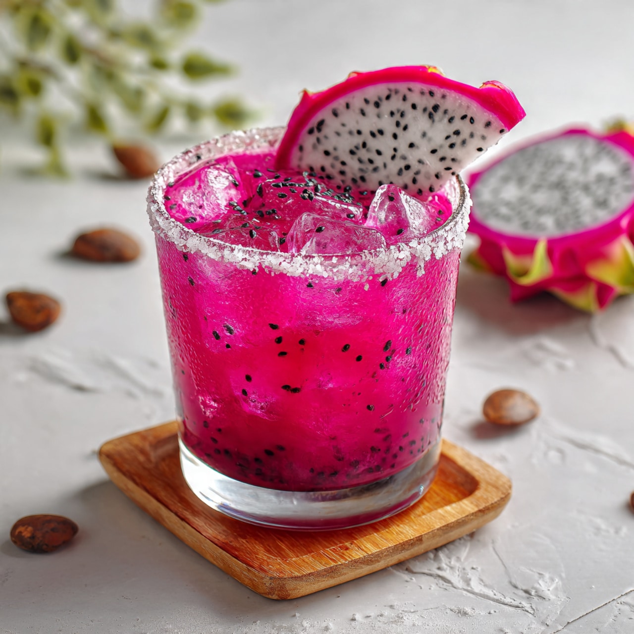 Dragon Fruit & Lychee Mimosa Mocktail Recipe