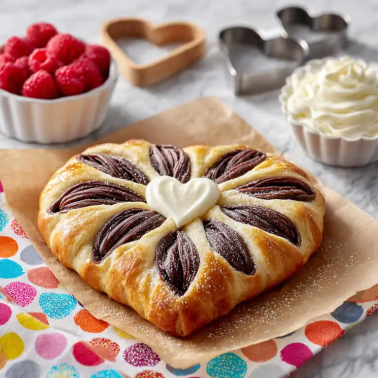 Heart-Shaped Cinnamon Roll Bread Recipe