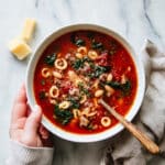 Hearty Vegetarian Minestrone Soup with Fresh Vegetables Recipe