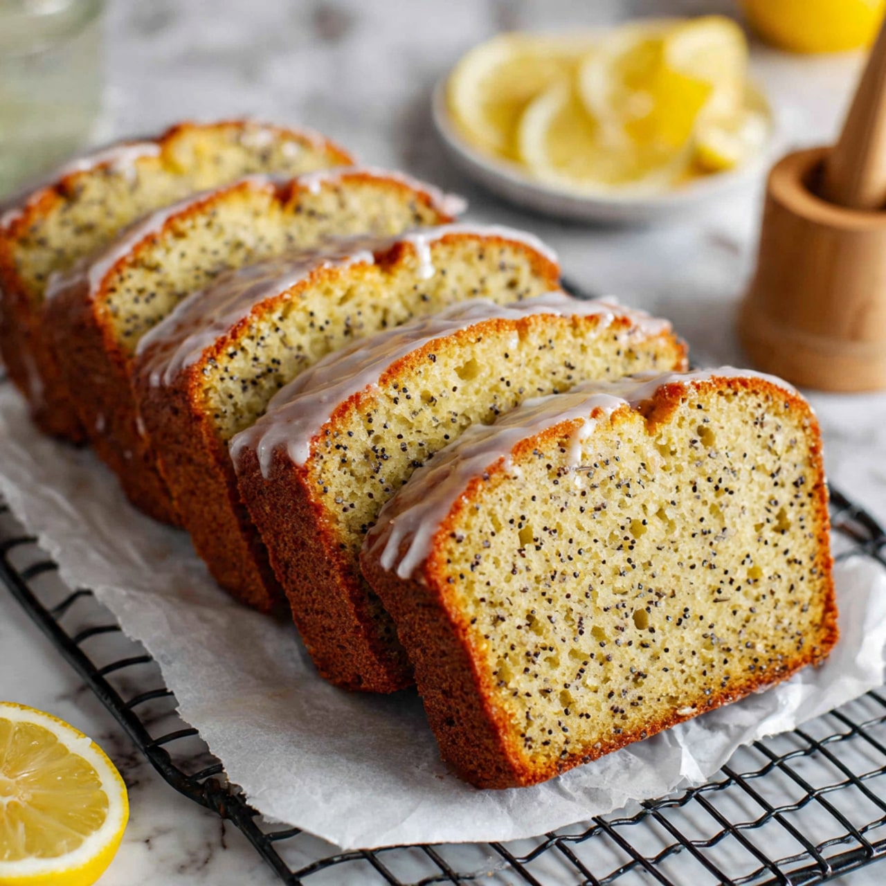 Lemon Poppy Seed Heart Bread Recipe - Recipe Image