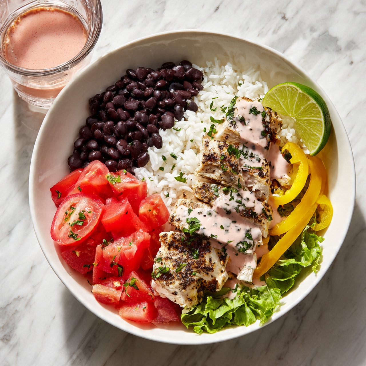 High Protein Chicken & Rice Bowl Recipe - Recipe Image