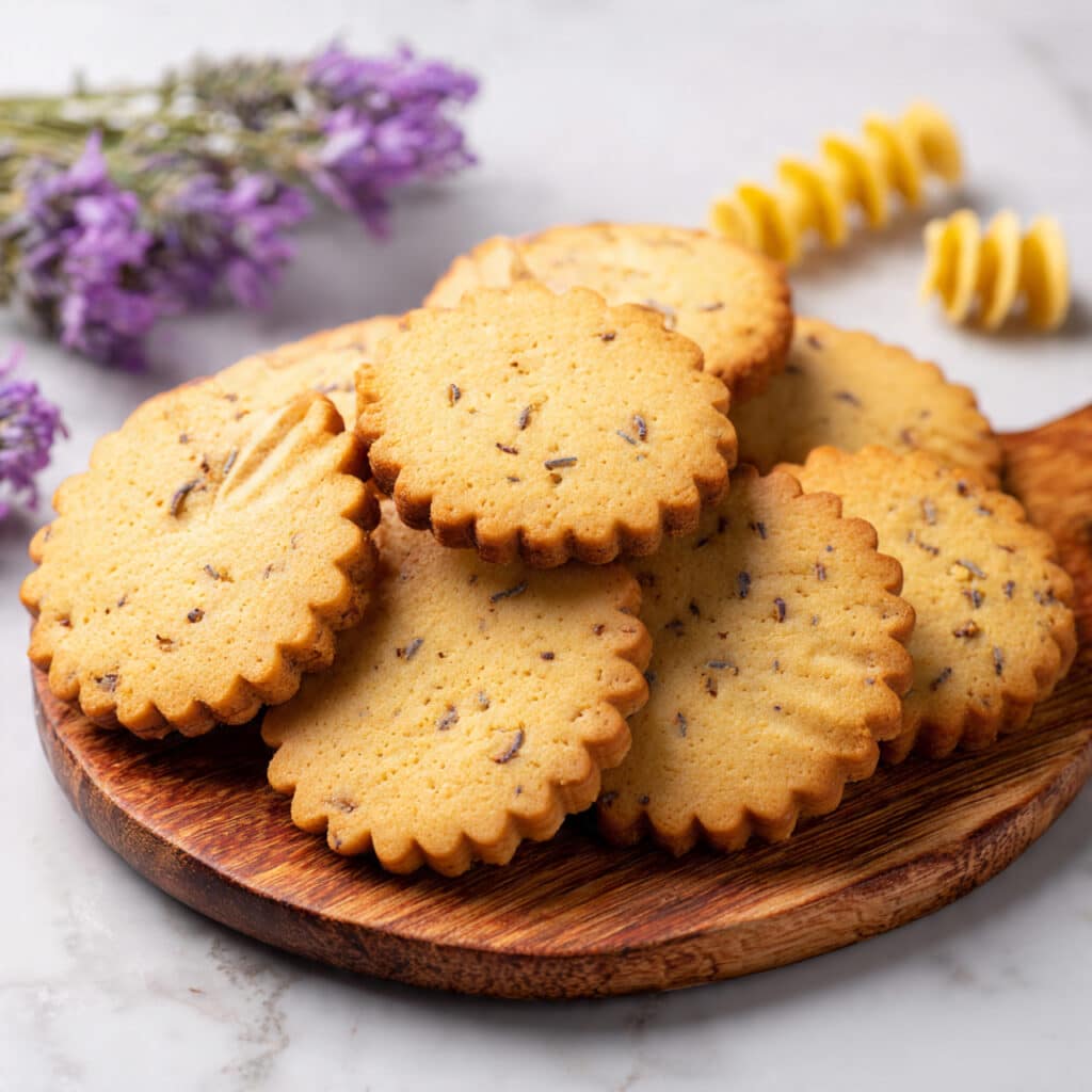 Lavender Honey Shortbread Cookies Recipe