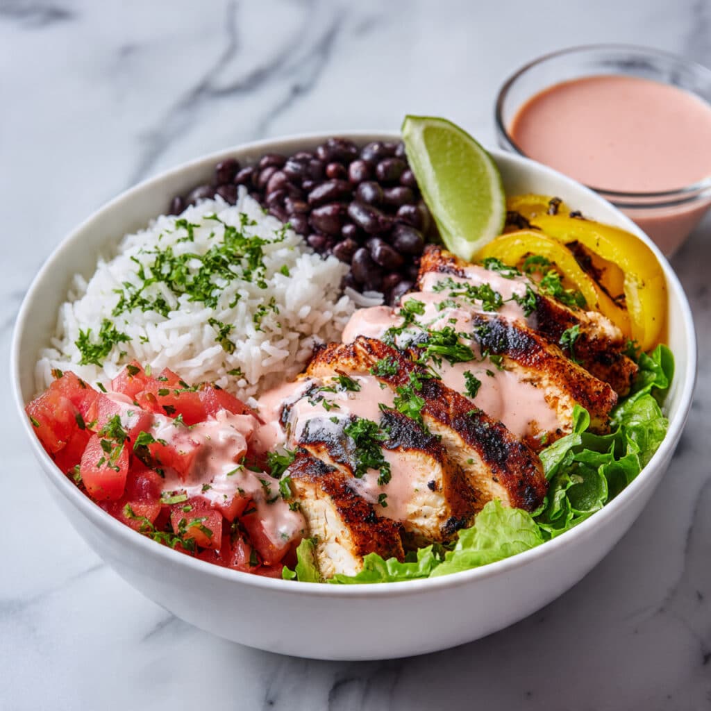 High Protein Chicken & Rice Bowl Recipe
