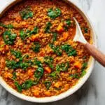 Lentil Soup with Spinach and Feta Cheese Recipe