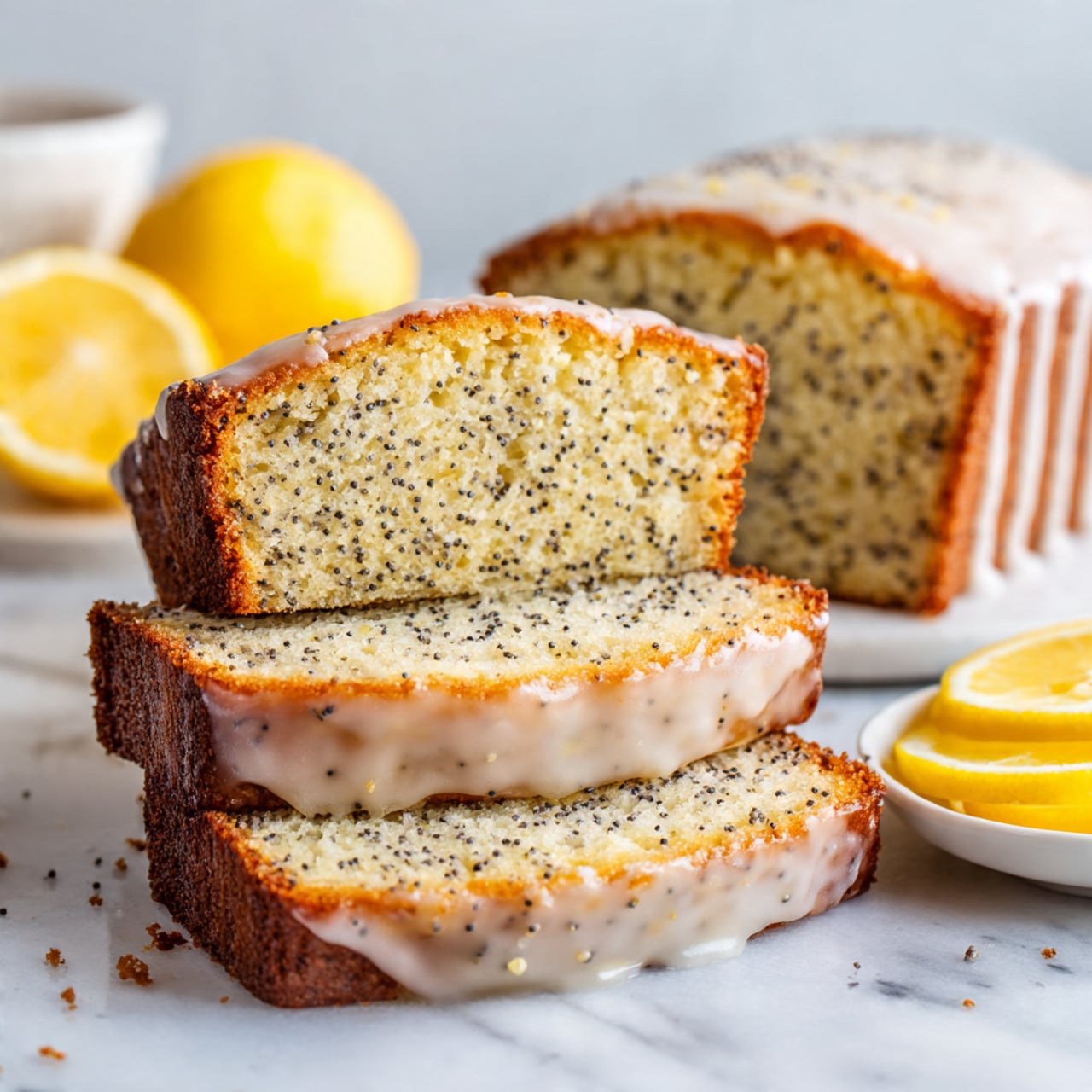 Lemon Poppy Seed Bread with Lemon Glaze Recipe - Recipe Image