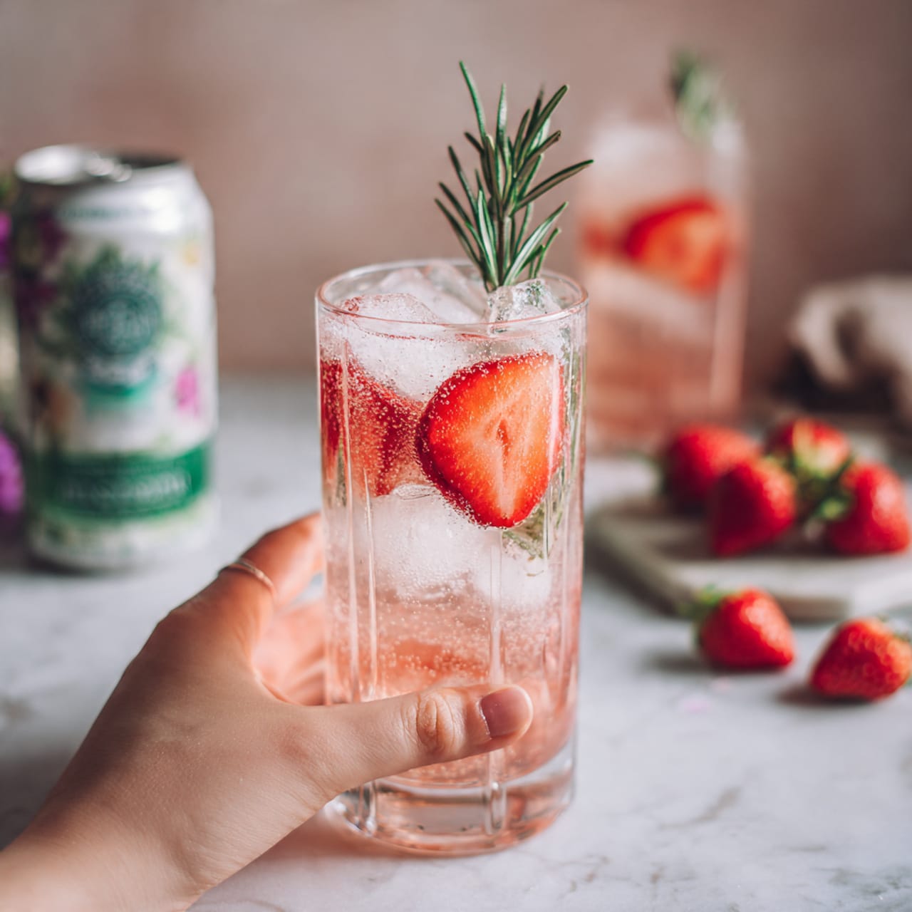 Sparkling Strawberry Sangria Mocktail Recipe - Recipe Image
