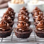 Brownie Bites with Whipped Caramel Ganache Recipe