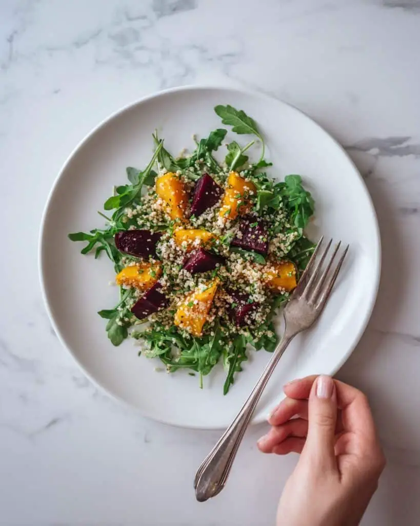 Citrus, Beet, and Cottage Cheese Salad Recipe