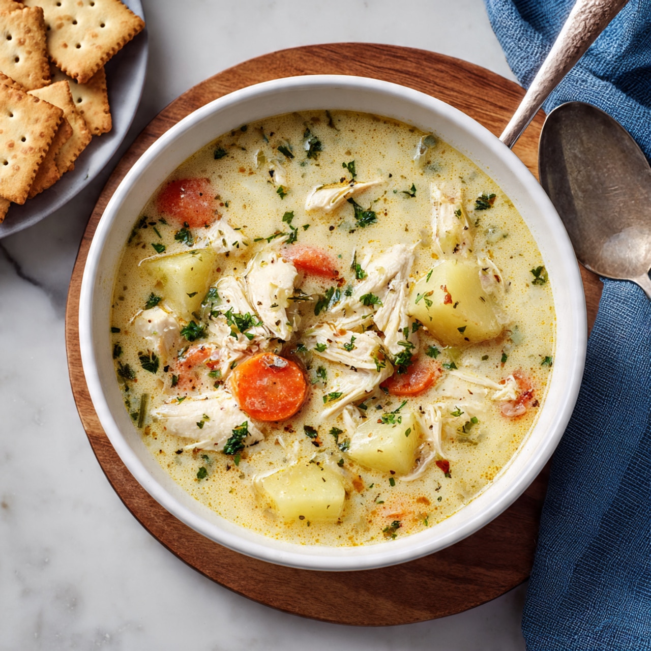 Creamy Slow Cooker Ham and Potato Soup Recipe