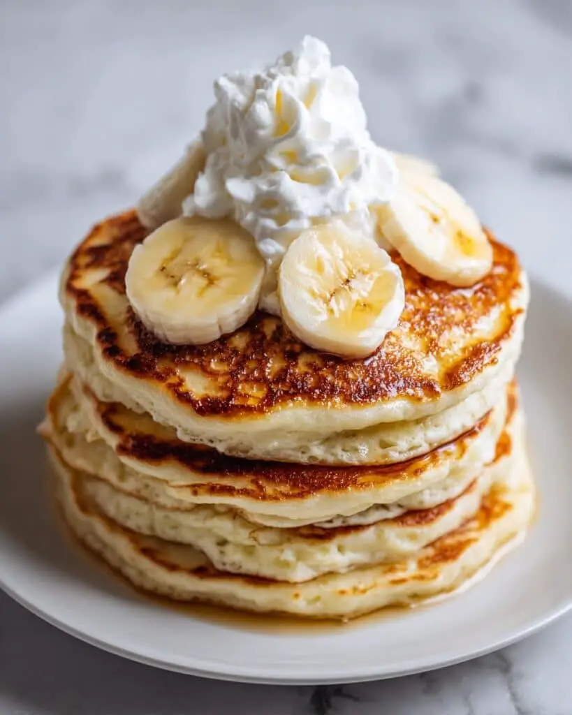 Fluffy Banana Cottage Cheese Pancakes Recipe