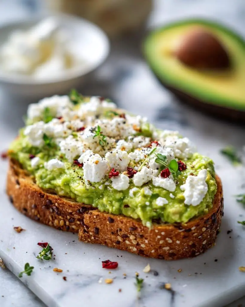 Avocado Toast with Cottage Cheese Recipe