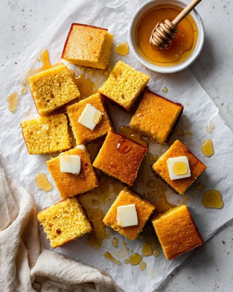 Fluffy Moist Cornbread Recipe