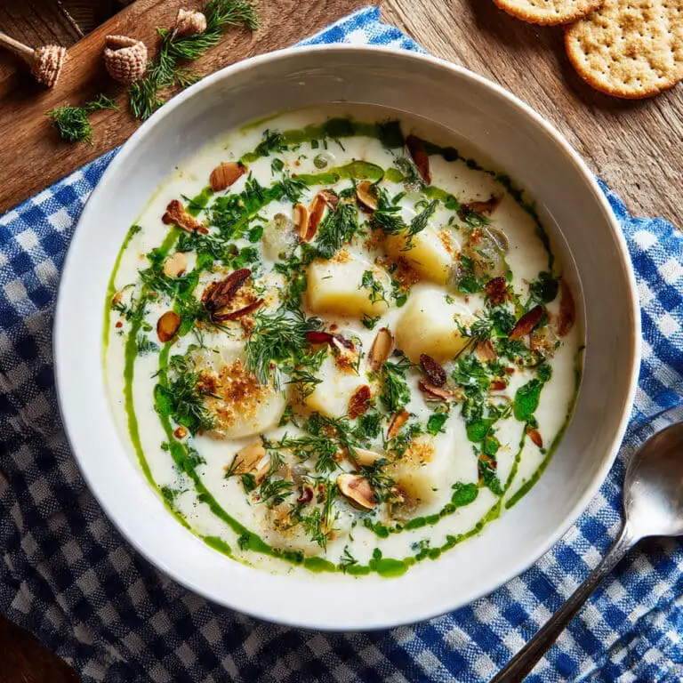 Creamy New England Clam Chowder with Roasted Poblano Pepper Recipe