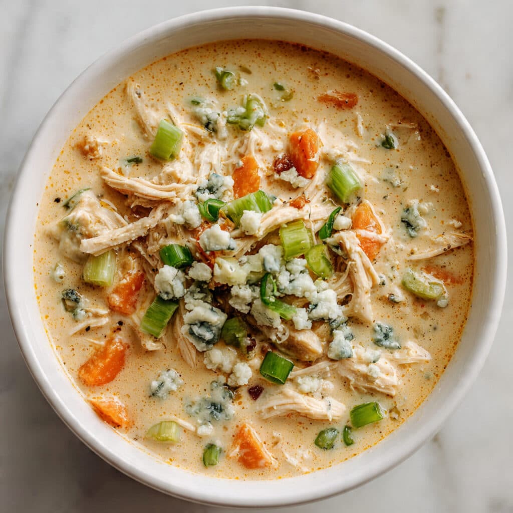 Buffalo Blue Cheese Chicken Soup Recipe