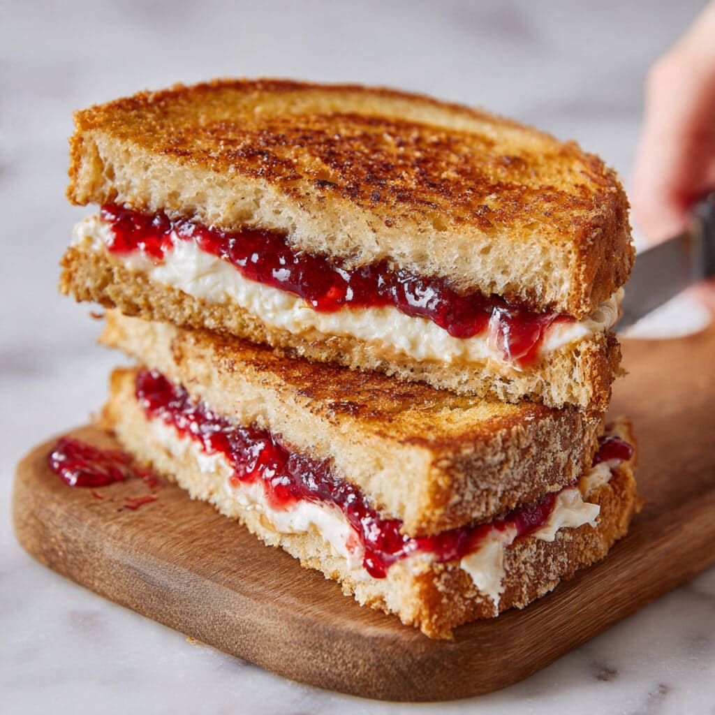 Beef Blackberry French Toast Sandwich Recipe