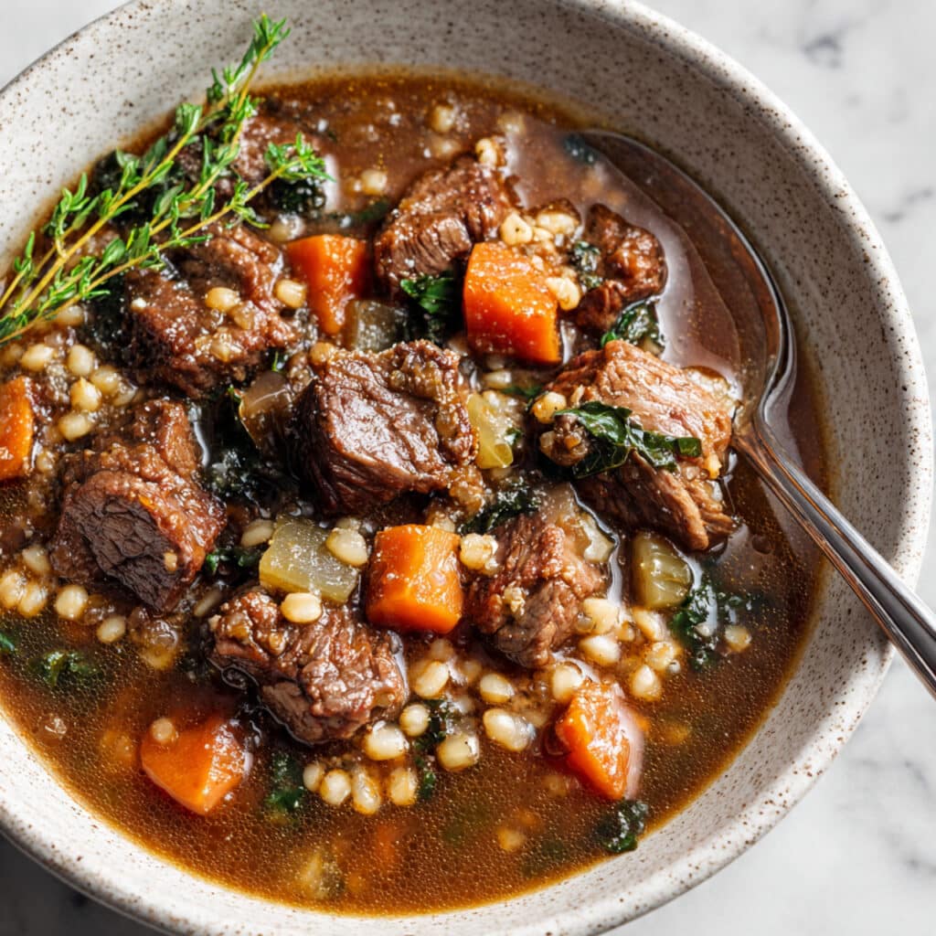 Beef Barley Soup Recipe