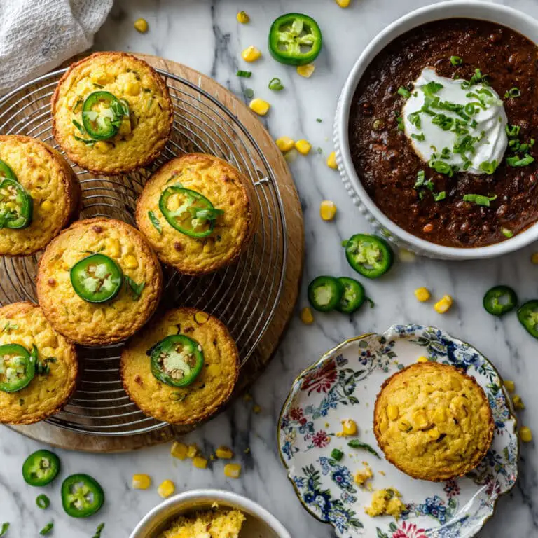 Cornbread Muffins with Jalapeño and Cheddar Recipe