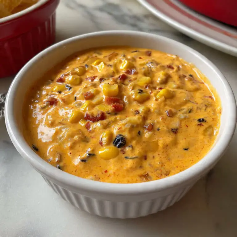 Roasted Red Pepper Soup with Grilled Chicken and Corn Recipe
