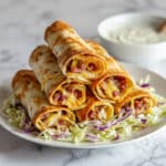 Reuben Stuffed Baked Taquitos Recipe