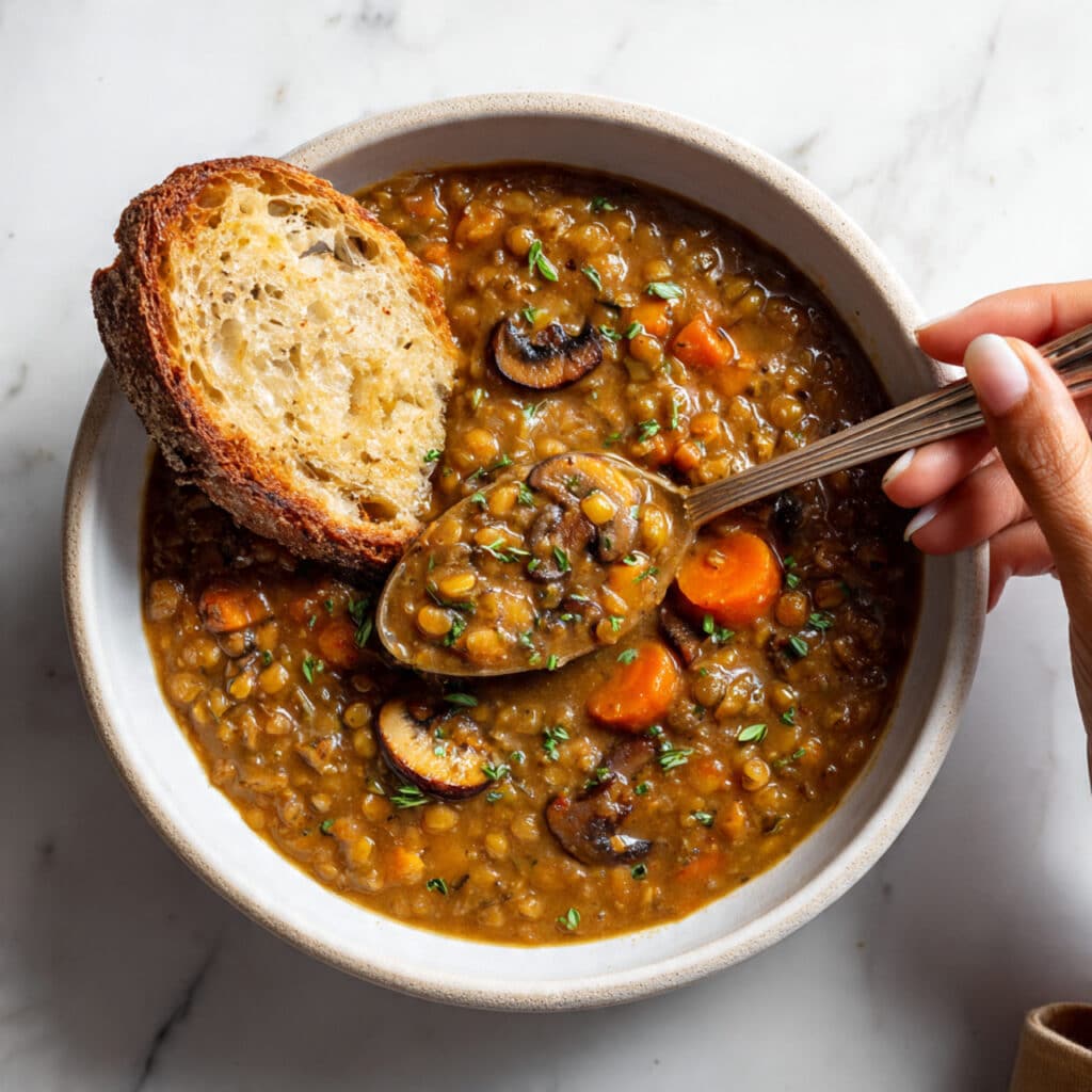 Mushroom Barley Soup Recipe
