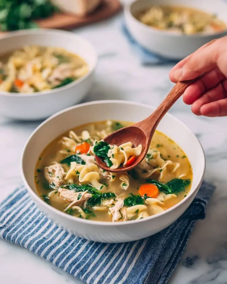 Easy Lemon Chicken Orzo Soup Recipe