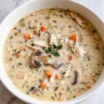 Creamy Chicken and Mushroom Soup Recipe