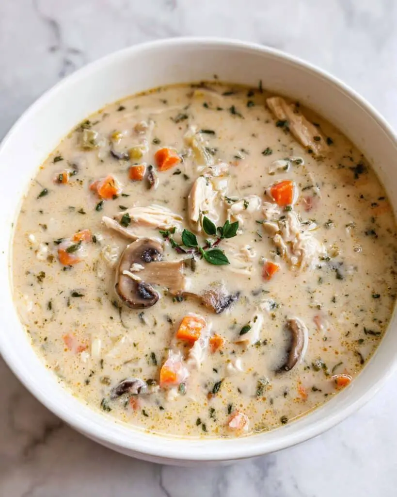 Creamy Chicken and Mushroom Soup Recipe