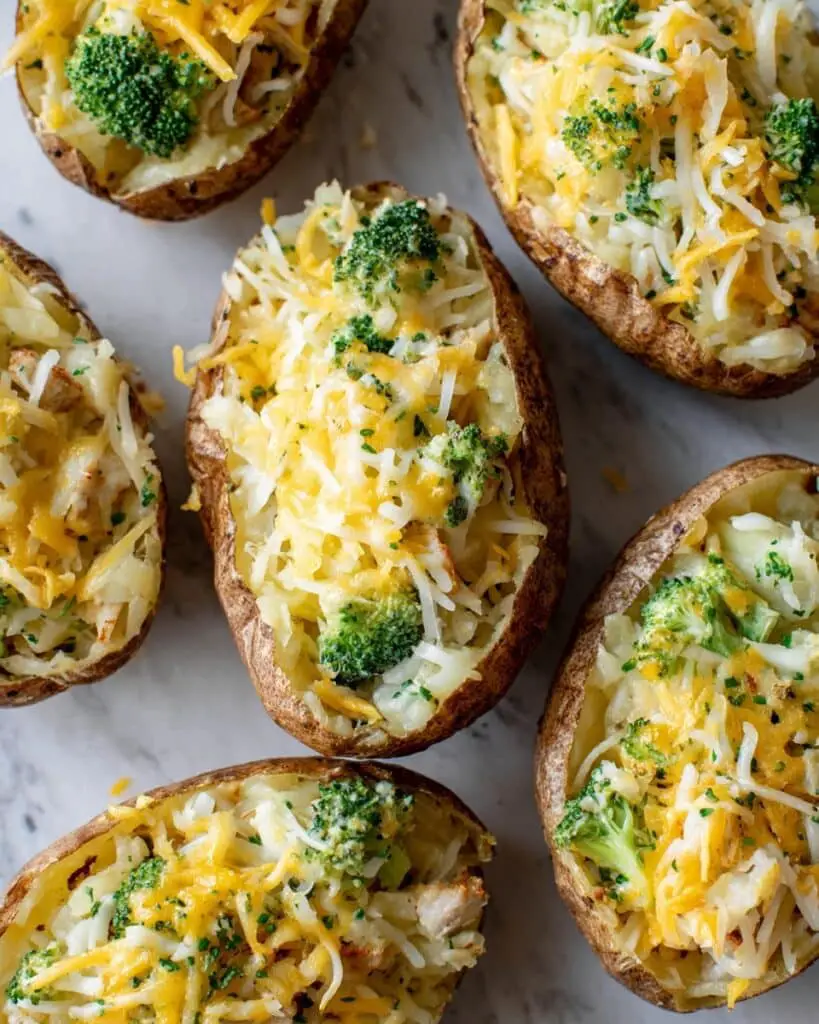 5-Ingredient Healthy Stuffed Potato Skins Recipe