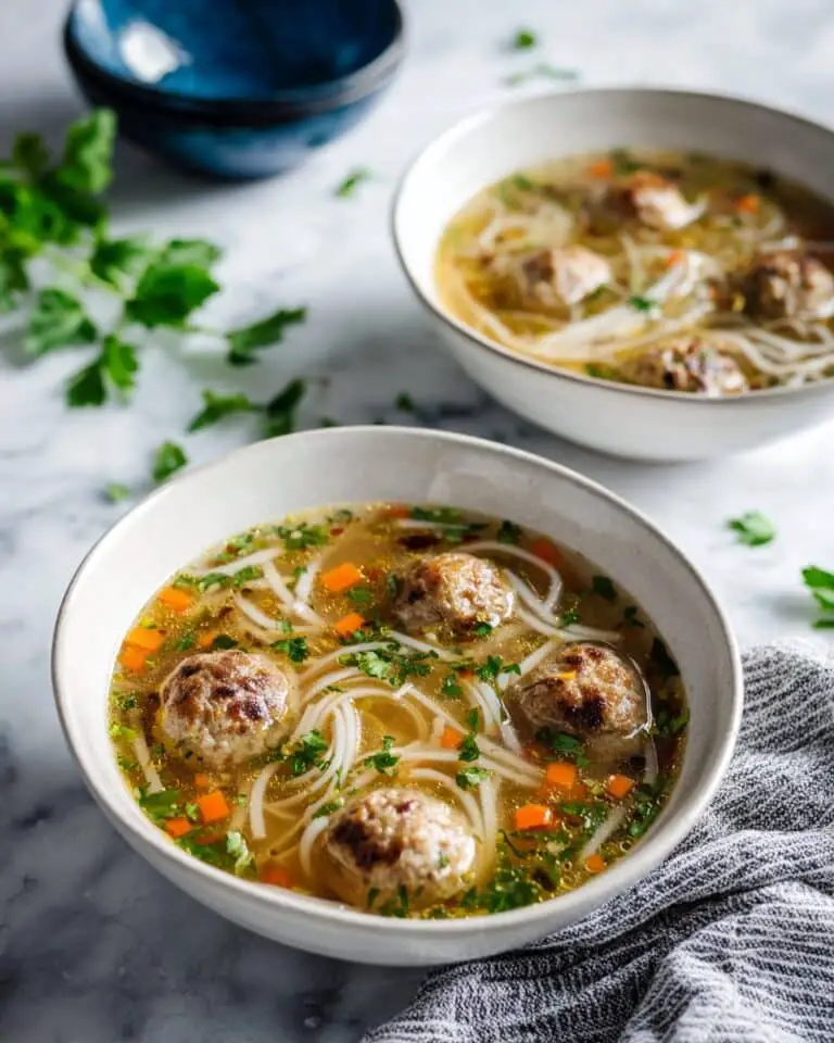 Italian Meatball Orzo Soup Recipe
