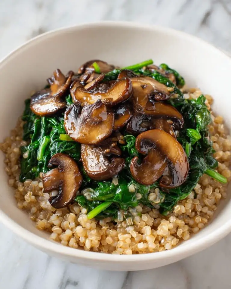 Spinach and Mushroom Orzo Recipe