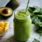 Creamy Avocado Spinach Smoothie Recipe