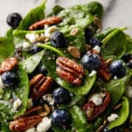 Blueberry Spinach Salad with Feta and Walnuts Recipe