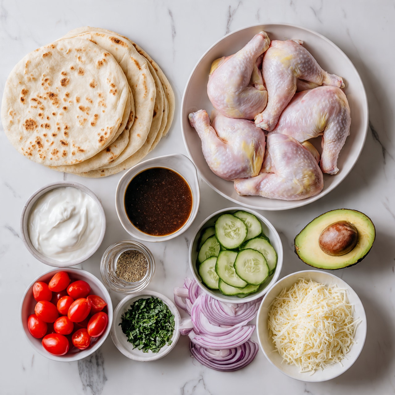 Mediterranean Chicken Pita Recipe - Recipe Image