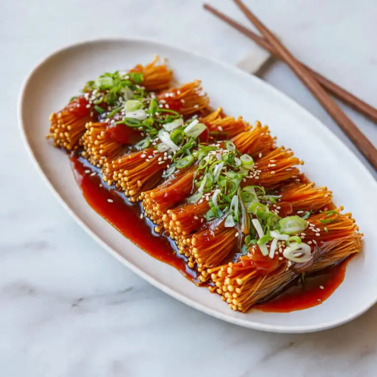 Spicy Enoki Mushrooms Recipe